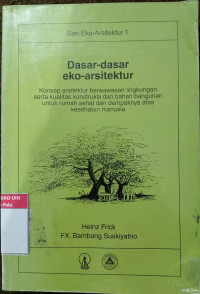 Image of Dasar-Dasar Eko-Arsitektur